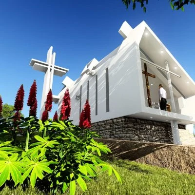 Templo contemporáneo del portafolio religioso de José Arenas Arquitecto