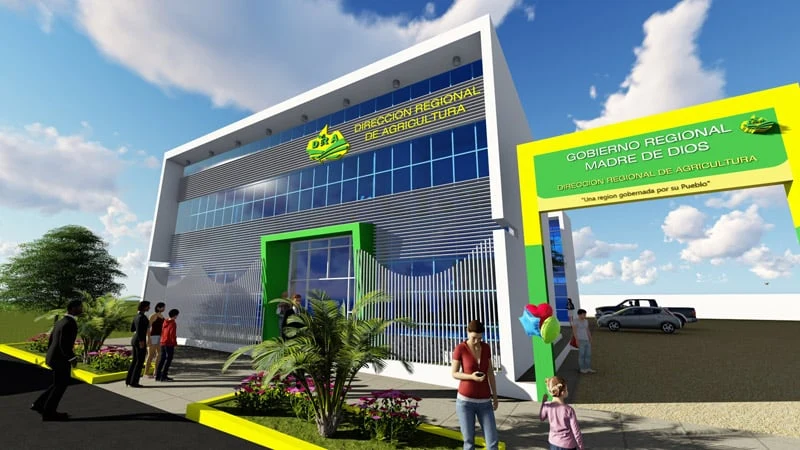 Sede de la Dirección Regional de Agricultura en Puerto Maldonado